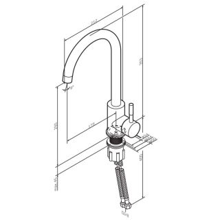 Смеситель для кухни Am.Pm X-Joy S F85B07100 хром